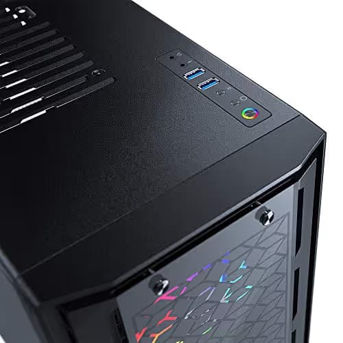MagniumGear Neo G ATX Mid Tower Black with Tempered Glass Side Panel and USB 3.2 Gen 1 Type-A image