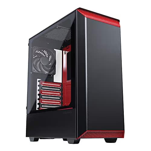 Phanteks Eclipse P300 ATX Mid Tower Black with Tinted Tempered Glass Side Panel and USB 3.2 Gen 1 Type-A Front Panel image