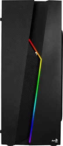 Aerocool Bolt ATX Mid Tower Tempered Glass with USB 3.2 Gen 1 Type-A and USB 2.0 Type-A, Dimensions: 410 x 194 x 444 image