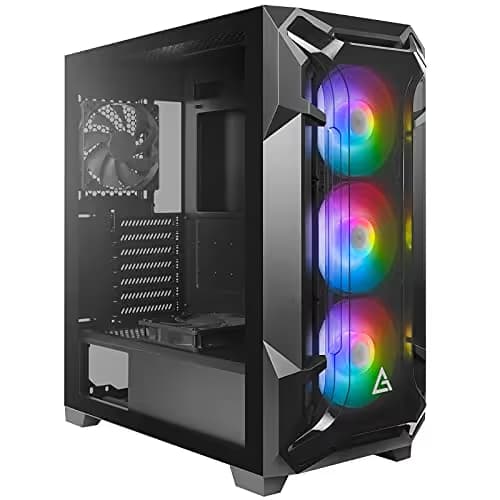 Antec DF600 FLUX ATX Mid Tower Black with Tempered Glass Side Panel and USB 3.2 Gen 1 Type-A main image