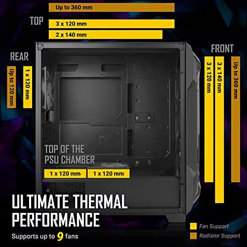 Antec DF600 FLUX ATX Mid Tower Black with Tempered Glass Side Panel and USB 3.2 Gen 1 Type-A image
