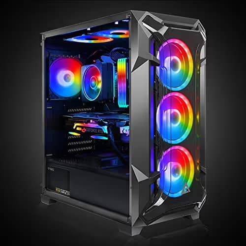 Antec DF600 FLUX ATX Mid Tower Black with Tempered Glass Side Panel and USB 3.2 Gen 1 Type-A image