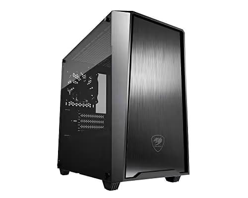 Cougar MG130-G Micro ATX Mini Tower Black with Tempered Glass Side Panel and USB 3.2 Gen 1 Type-A, USB 2.0 Type-A Front Panel image
