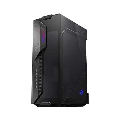 Asus ROG Z11 Mini-ITX Tower Black with Tinted Tempered Glass Side Panel and Front I/O: USB 3.2 Gen 2 Type-C, USB 3.2 Gen 1 Type-A, USB 2.0 Type-A image