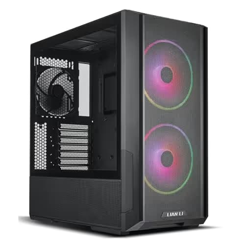 Lian Li LANCOOL 216 RGB EATX Mid Tower Black Tempered Glass Side Panel image