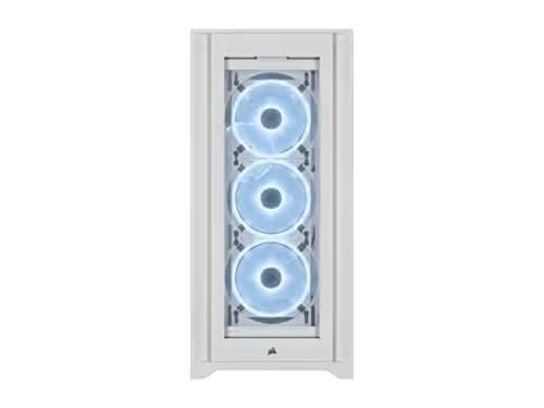 Corsair iCUE 5000X RGB QL Edition ATX Mid Tower White Tempered Glass image