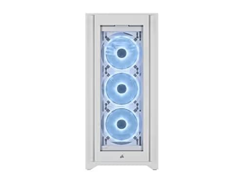 Corsair iCUE 5000X RGB QL Edition ATX Mid Tower White Tempered Glass image