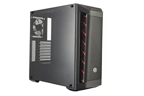 Cooler Master MasterBox MB511 ATX Mid Tower Black / Red with Acrylic Side Panel and USB 3.2 Gen 1 Type-A image