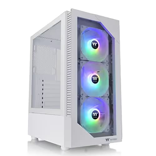 Thermaltake View 200 ATX Mid Tower White Tempered Glass ARGB USB 3.2 Gen 1 Type-A main image