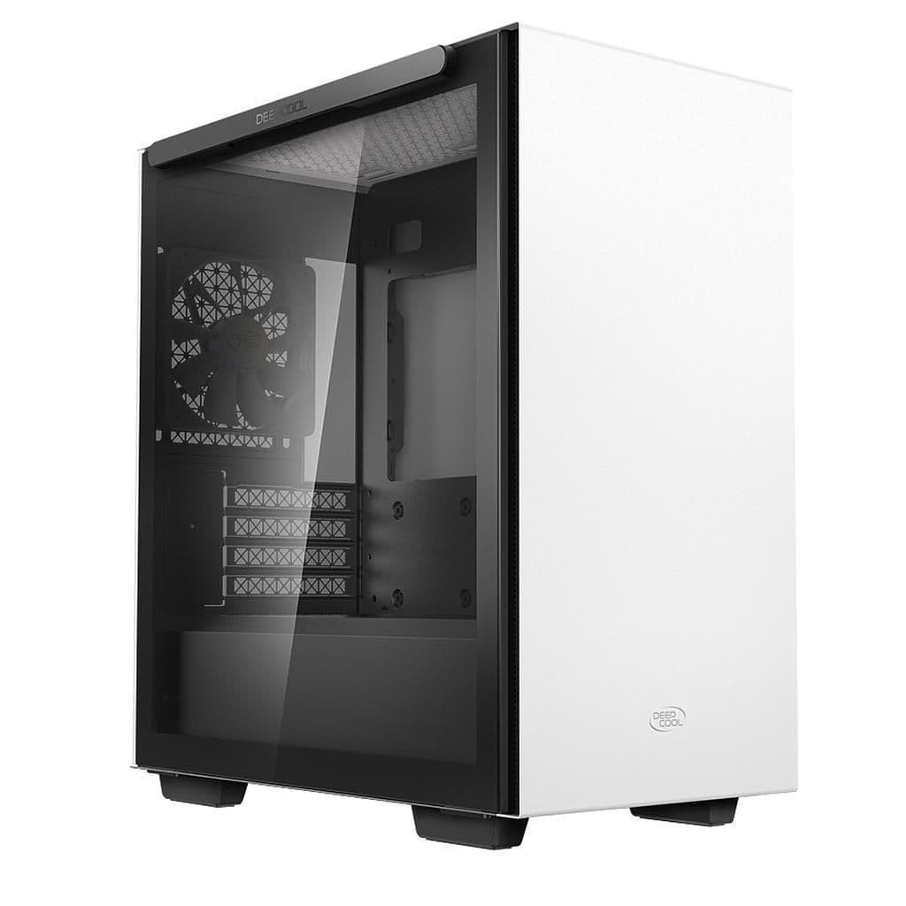 Deepcool MACUBE 110 MicroATX Mini Tower White Tempered Glass Side Panel main image
