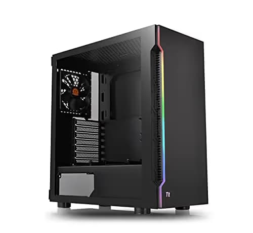 Thermaltake H200 TG Snow ATX Mid Tower White Tempered Glass RGB Light Strip image
