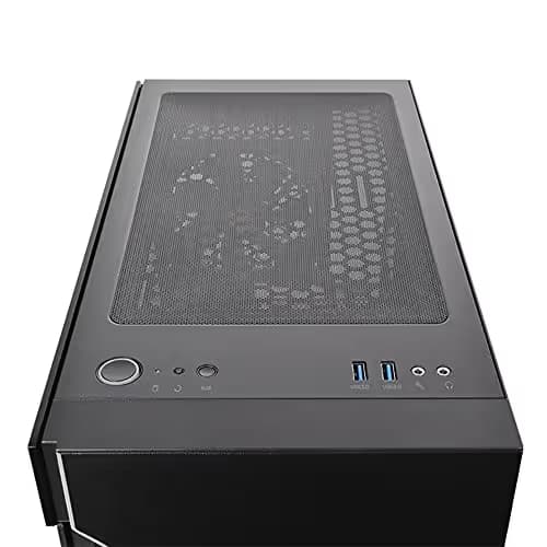 Thermaltake H200 TG Snow ATX Mid Tower White Tempered Glass RGB Light Strip image