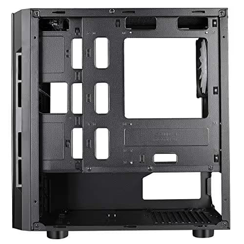 CiT Flash Micro ATX Mid Tower Black with Tempered Glass Side Panel and USB 3.2 Gen 1 Type-A, USB 2.0 Type-A image