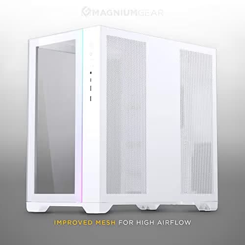MagniumGear NEO QUBE 2 ATX Mid Tower White Tempered Glass Side Panel image