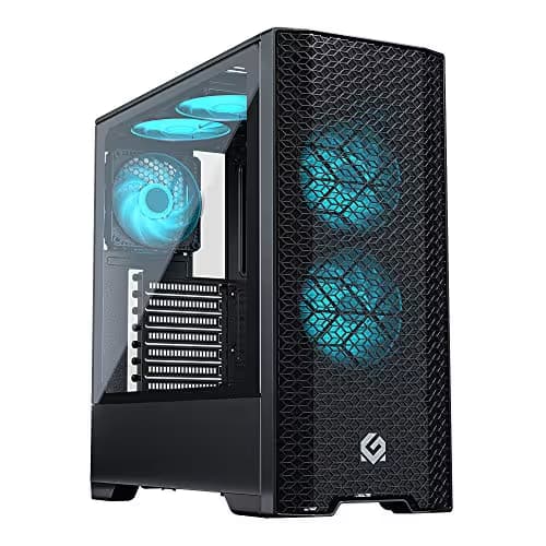 MagniumGear Neo Air ATX Mid Tower White / Black Tempered Glass Side Panel, USB 3.2 Gen 1 Type-A Front Panel, 450 x 200 x 460 mm Dimensions main image