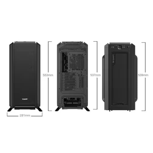 be quiet! Silent Base 802 ATX Mid Tower Black with Tempered Glass Side Panel and USB 3.2 Gen 2 Type-C, USB 3.2 Gen 1 Type-A image