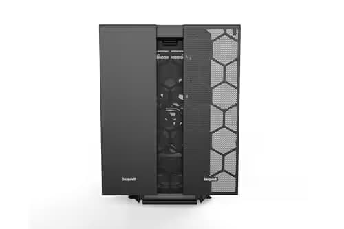 be quiet! Silent Base 802 ATX Mid Tower Black with Tempered Glass Side Panel and USB 3.2 Gen 2 Type-C, USB 3.2 Gen 1 Type-A image
