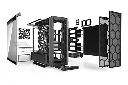 be quiet! Silent Base 802 ATX Mid Tower Black with Tempered Glass Side Panel and USB 3.2 Gen 2 Type-C, USB 3.2 Gen 1 Type-A image