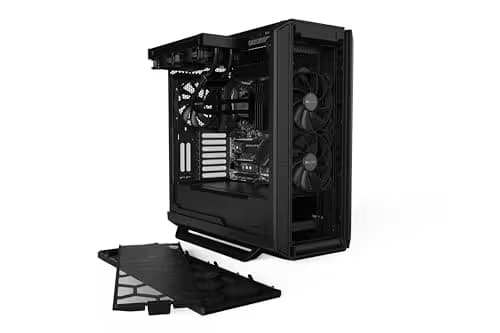 be quiet! Silent Base 802 ATX Mid Tower Black with Tempered Glass Side Panel and USB 3.2 Gen 2 Type-C, USB 3.2 Gen 1 Type-A image