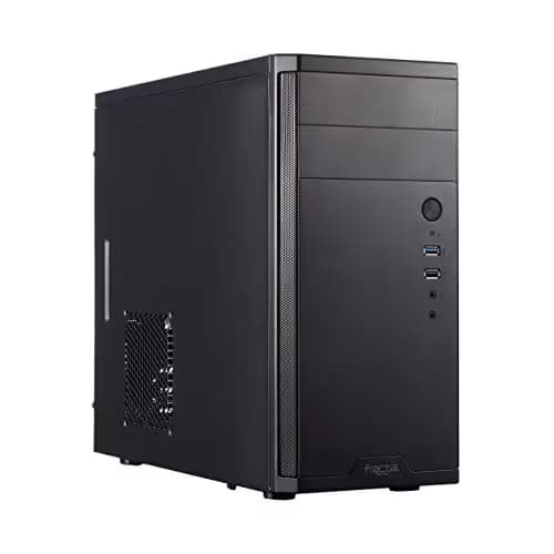 Fractal Design Core 1100 Micro ATX Mini Tower Black with Front Panel USB 3.2 Gen 1 Type-A and USB 2.0 Type-A image