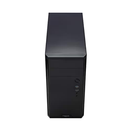 Fractal Design Core 1100 Micro ATX Mini Tower Black with Front Panel USB 3.2 Gen 1 Type-A and USB 2.0 Type-A image