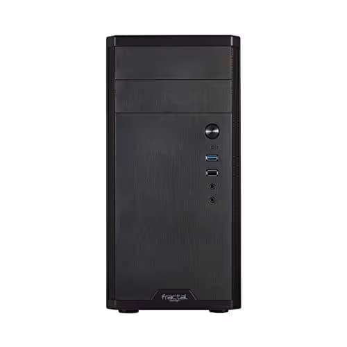 Fractal Design Core 1100 Micro ATX Mini Tower Black with Front Panel USB 3.2 Gen 1 Type-A and USB 2.0 Type-A image