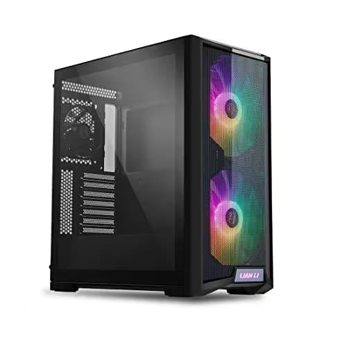 Lian Li LANCOOL 215 ATX Mid Tower Black Tempered Glass Side Panel main image