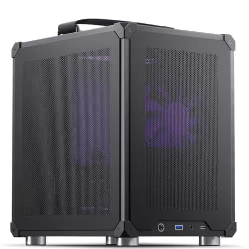 Jonsbo C6 Micro ATX Mini Tower Black with Mesh Side Panel and USB 3.2 Gen 1 Type-A Front Panel image