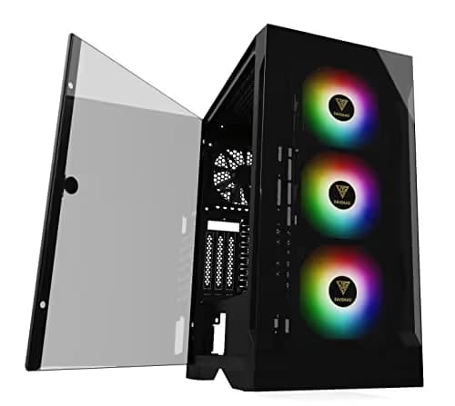 GAMDIAS TALOS E2 ELITE ATX Mid Tower Black Tempered Glass Side Panel image