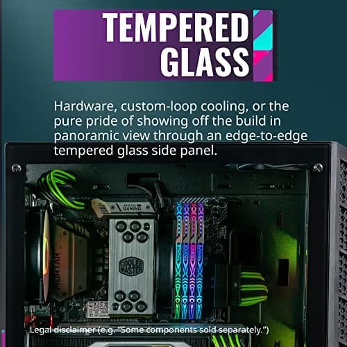 Cooler Master MasterBox MB320L ARGB MicroATX Mini Tower Black with Tempered Glass Side Panel and USB 3.2 Gen 1 Type-A Front Panel image