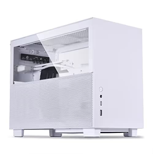 Lian Li Q58 (PCIe 3.0) Mini-ITX Desktop White with Tempered Glass Side Panel, USB 3.2 Gen 2 Type-C, USB 3.2 Gen 1 Type-A, and 342 x 170 x 250 mm dimensions main image