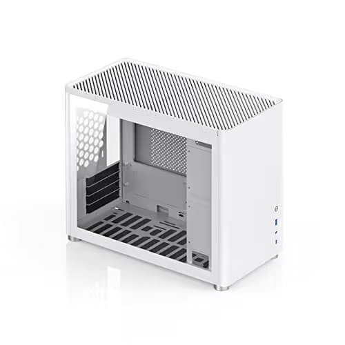 Jonsbo D30 Micro ATX Mini Tower White Tempered Glass image