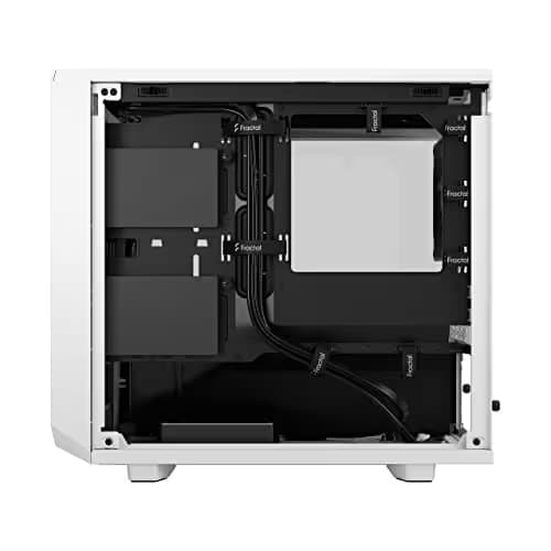Fractal Design Meshify 2 Nano Mini-ITX Tower White with Tempered Glass Side Panel and USB 3.2 Gen 2 Type-C USB 3.2 Gen 1 Type-A image