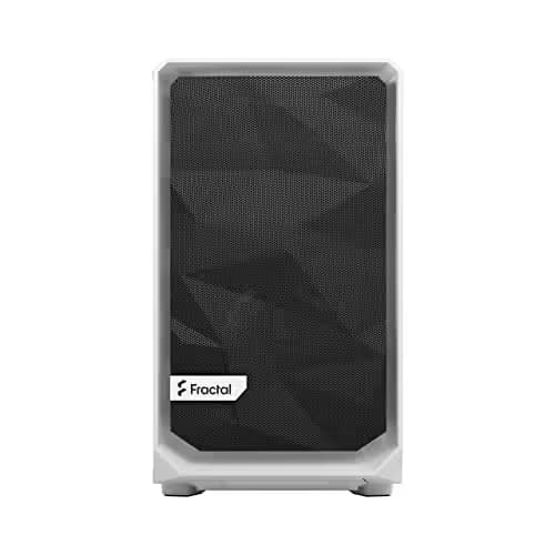 Fractal Design Meshify 2 Nano Mini-ITX Tower White with Tempered Glass Side Panel and USB 3.2 Gen 2 Type-C USB 3.2 Gen 1 Type-A image