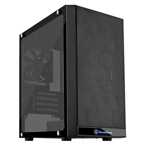 Silverstone PS15 Micro ATX Mid Tower Black with Tempered Glass Side Panel and USB 3.2 Gen 1 Type-A Front Panel image