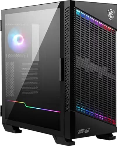 MSI MPG VELOX 100P AIRFLOW ATX Mid Tower Black with Tempered Glass Side Panel and USB 3.2 Gen 2x2 Type-C USB 3.2 Gen 1 Type-A main image