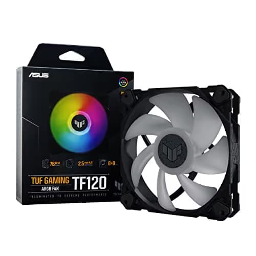 Asus TUF Gaming TF120 120mm Black / White ARGB PWM 76 CFM 1-Pack image