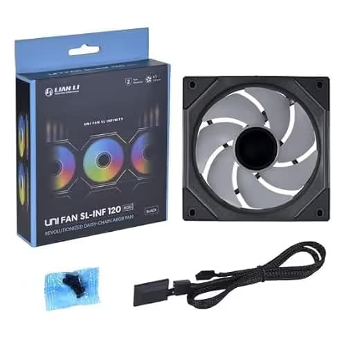 Lian Li Uni Fan SL-Infinity 120mm ARGB PWM 120mm Black  image