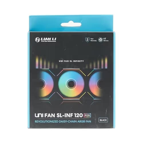 Lian Li Uni Fan SL-Infinity 120mm ARGB PWM 120mm Black  image