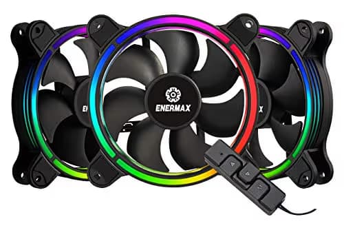 Enermax T.B. 120mm Black Addressable RGB PWM 47.53 CFM 3-Pack image