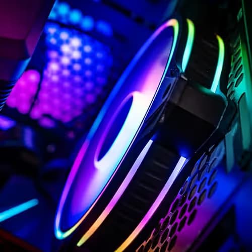 Cooler Master MasterFan MF Halo 140mm Black / White PWM ARGB image