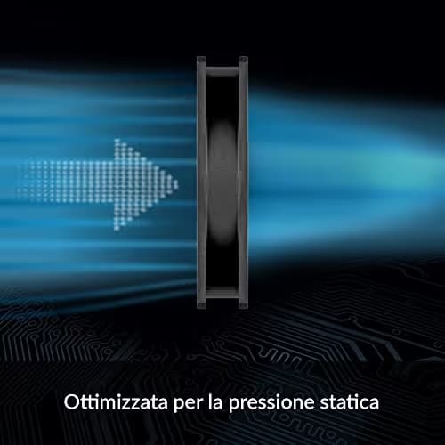 ARCTIC P12 PST 120mm Black A-RGB PWM 0dB 48.8 CFM 3-Pack image