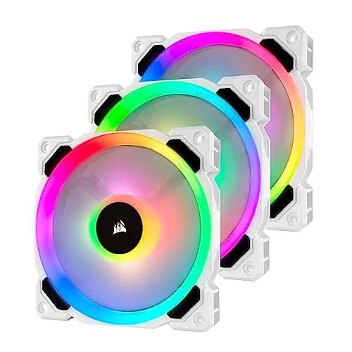 Corsair LL120 120mm RGB PWM 63 CFM White 3-Pack main image