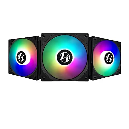 Lian Li ST120 120mm Black PWM Addressable RGB 3-Pack image