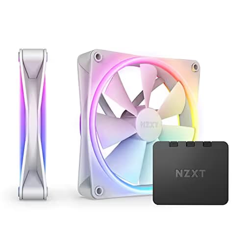 NZXT F140 RGB DUO 140mm White RGB PWM 2-Pack image