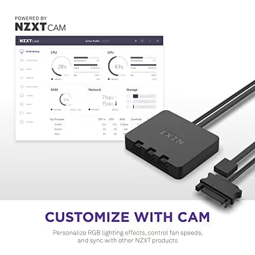 NZXT F140 RGB DUO 140mm White RGB PWM 2-Pack image