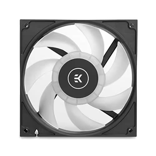 EK EK-Vardar EVO 140ER 140mm Black / White Addressable RGB PWM 84 CFM 1-Pack image