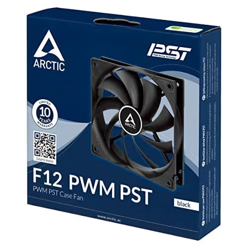 ARCTIC F12 PST 120mm Black PWM 53 CFM 1-Pack image
