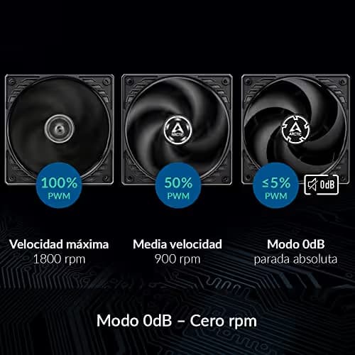ARCTIC P12 PWM PST CO 56.3 CFM 120mm Black 1-Pack image