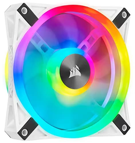 Corsair iCUE QL120 120mm White/Black PWM RGB 41.8 CFM image